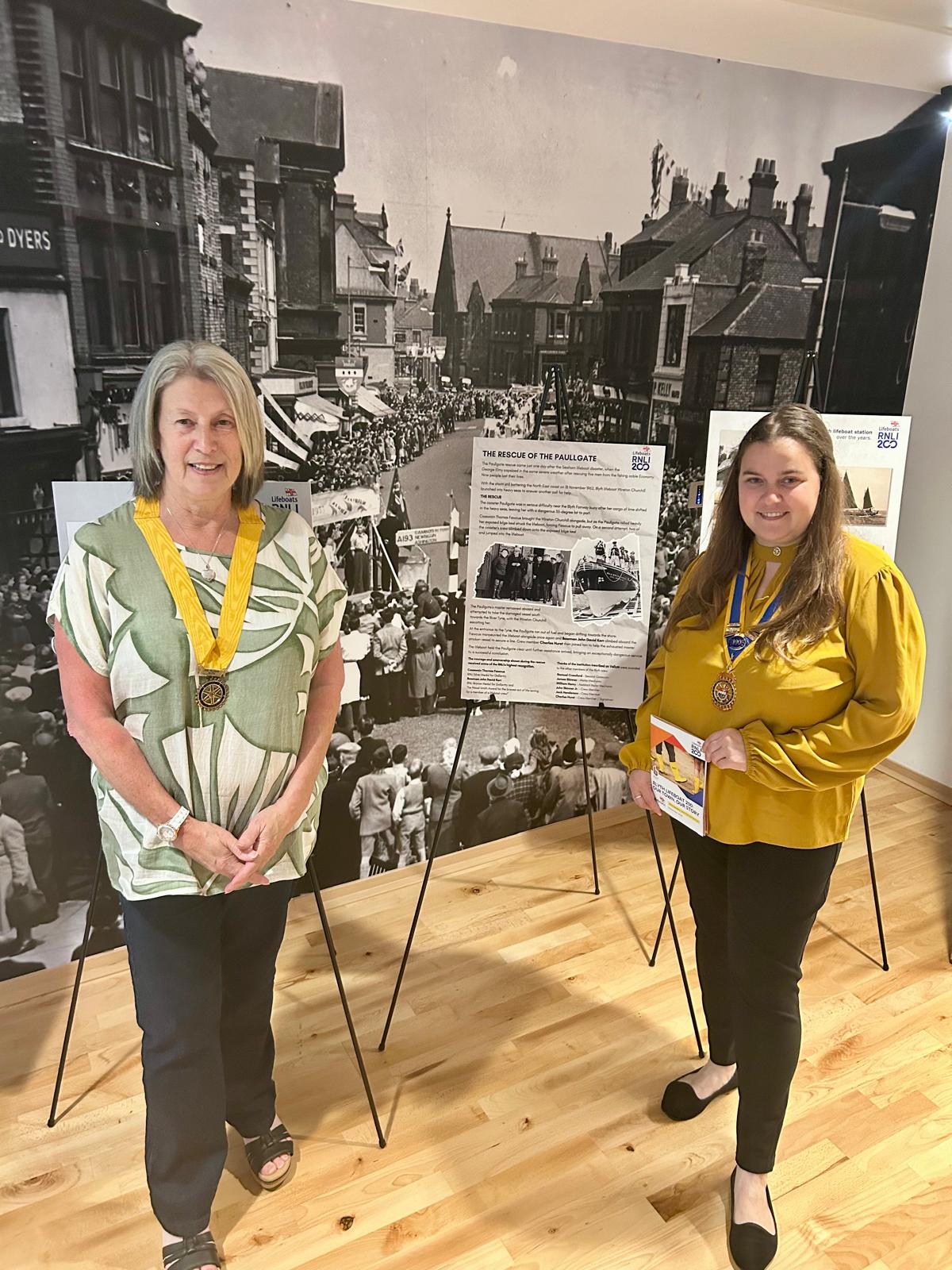 Rotary Blyth attend Exhibition organised by Blyth RNLI.